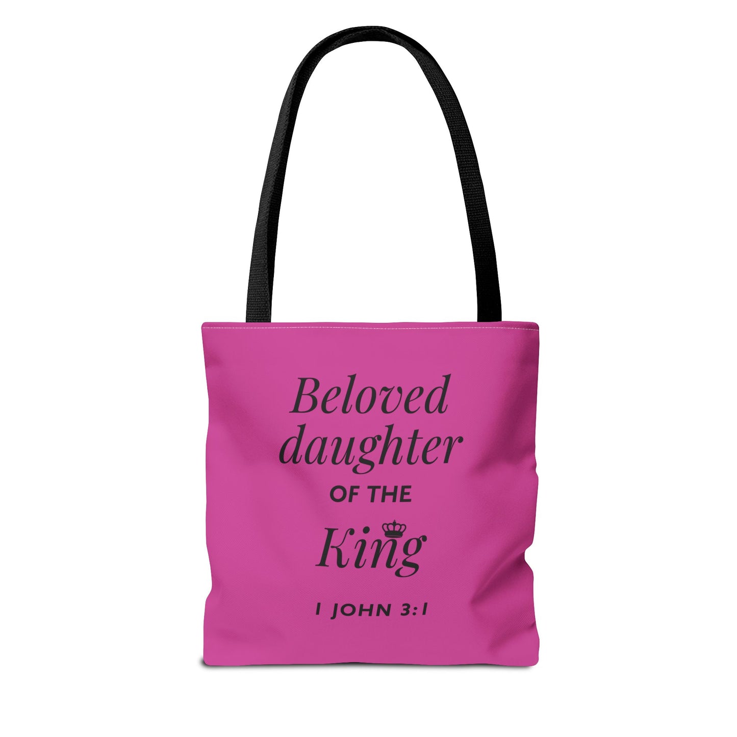 BELOVED DAUGHTER OF THE KING - Inspirational Tote Bag - Perfect for Everyday Use and Gifts