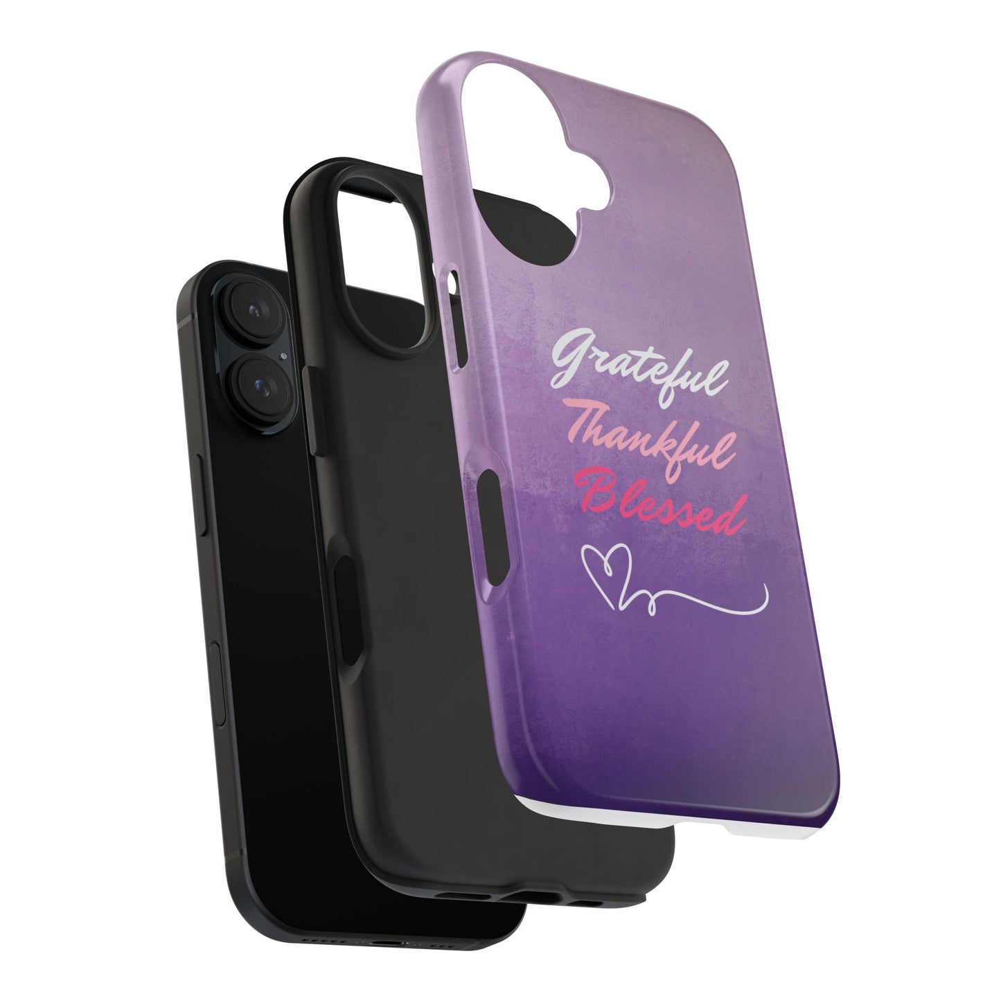 GRATEFUL THANKFUL BLESSED - Tough Phone Case (iPhone 16)