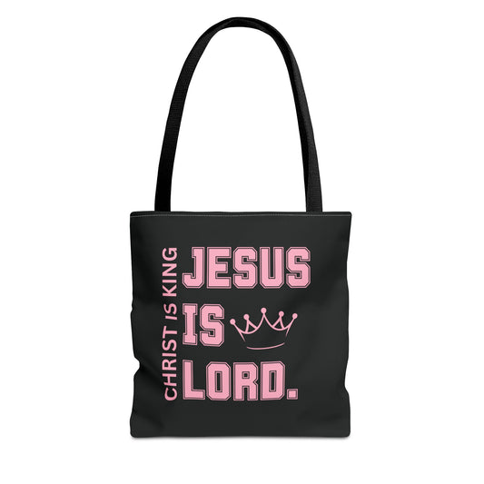 CHRIST IS KING, JESUS IS LORD - Inspirational Tote Bag - Perfect for Everyday Use and Gifts