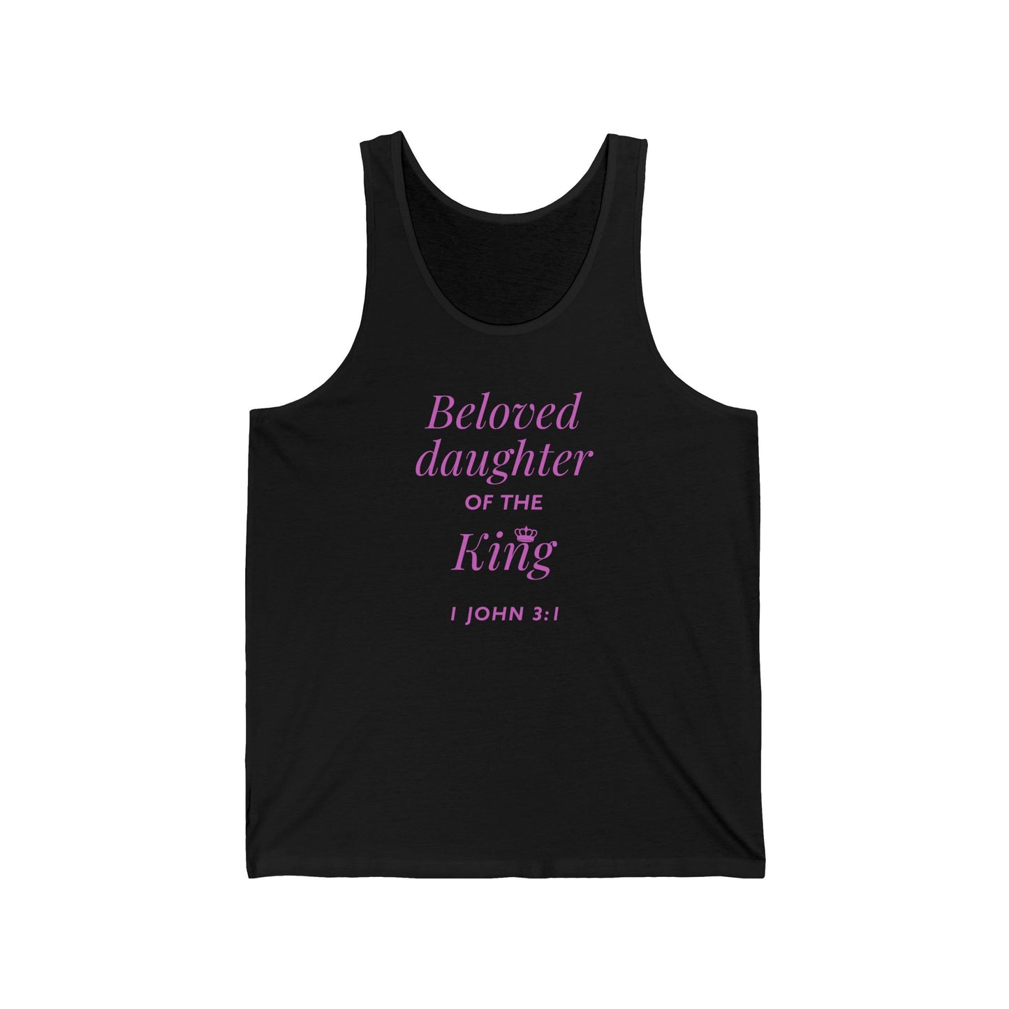 BELOVED DAUGHTER OF THE KING - Unisex Jersey Tank Top (3 colors)