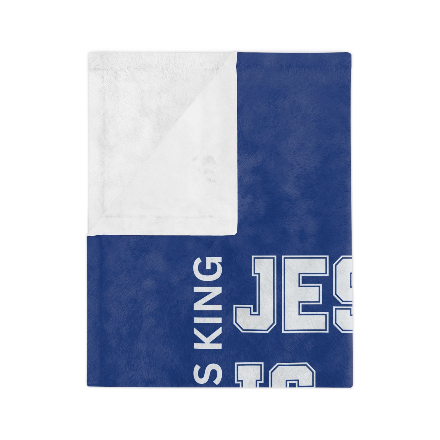 CHRIST IS KING, JESUS IS LORD - Inspirational Velveteen Microfiber Blanket (2 sizes)