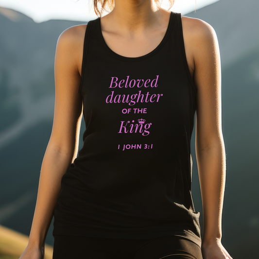 BELOVED DAUGHTER OF THE KING - Unisex Jersey Tank Top (3 colors)