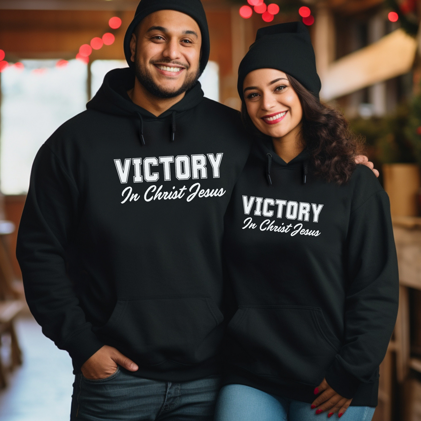 VICTORY IN CHRIST JESUS - Inspirational Hoodie  (6 colors)