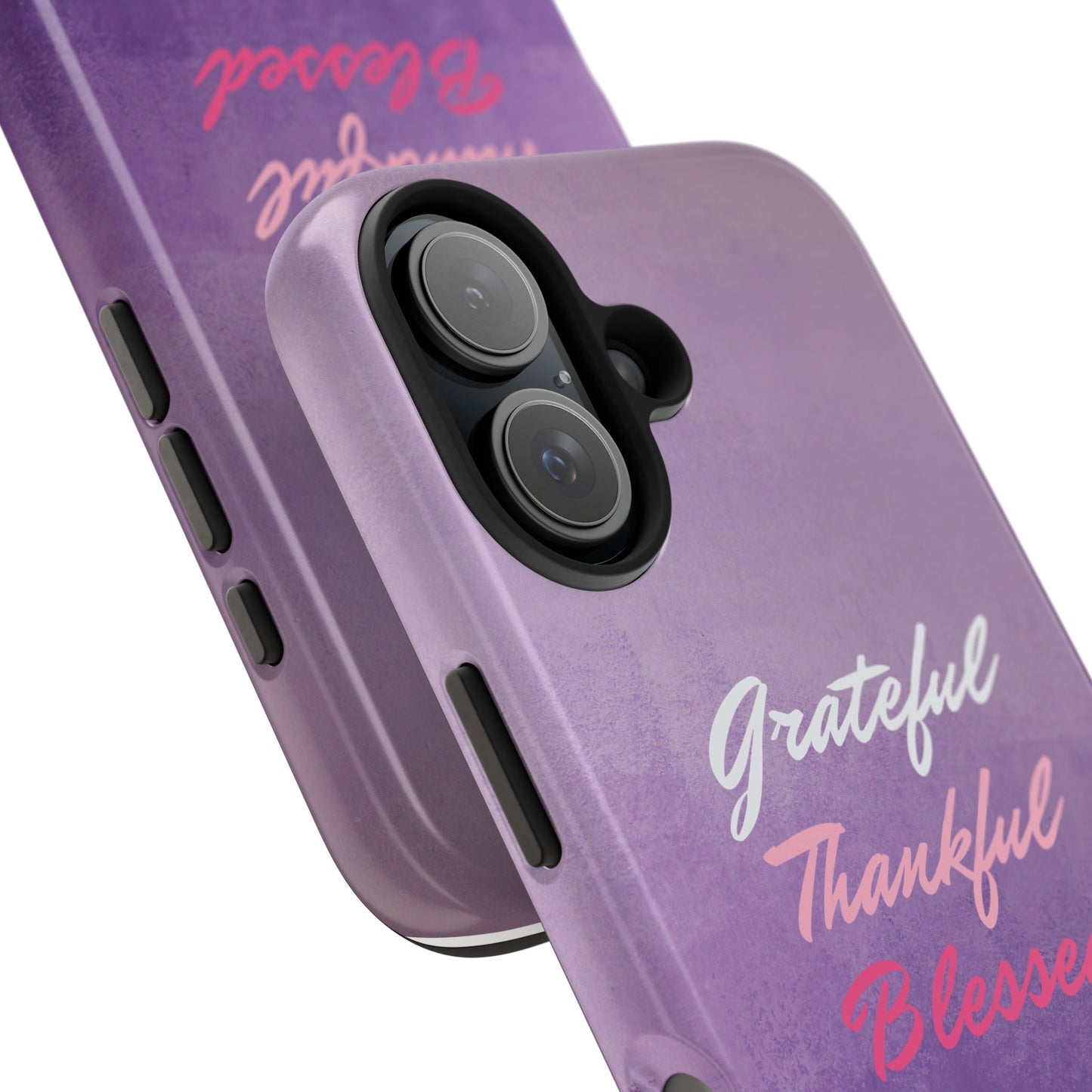 GRATEFUL THANKFUL BLESSED - Tough Phone Case (iPhone 16)