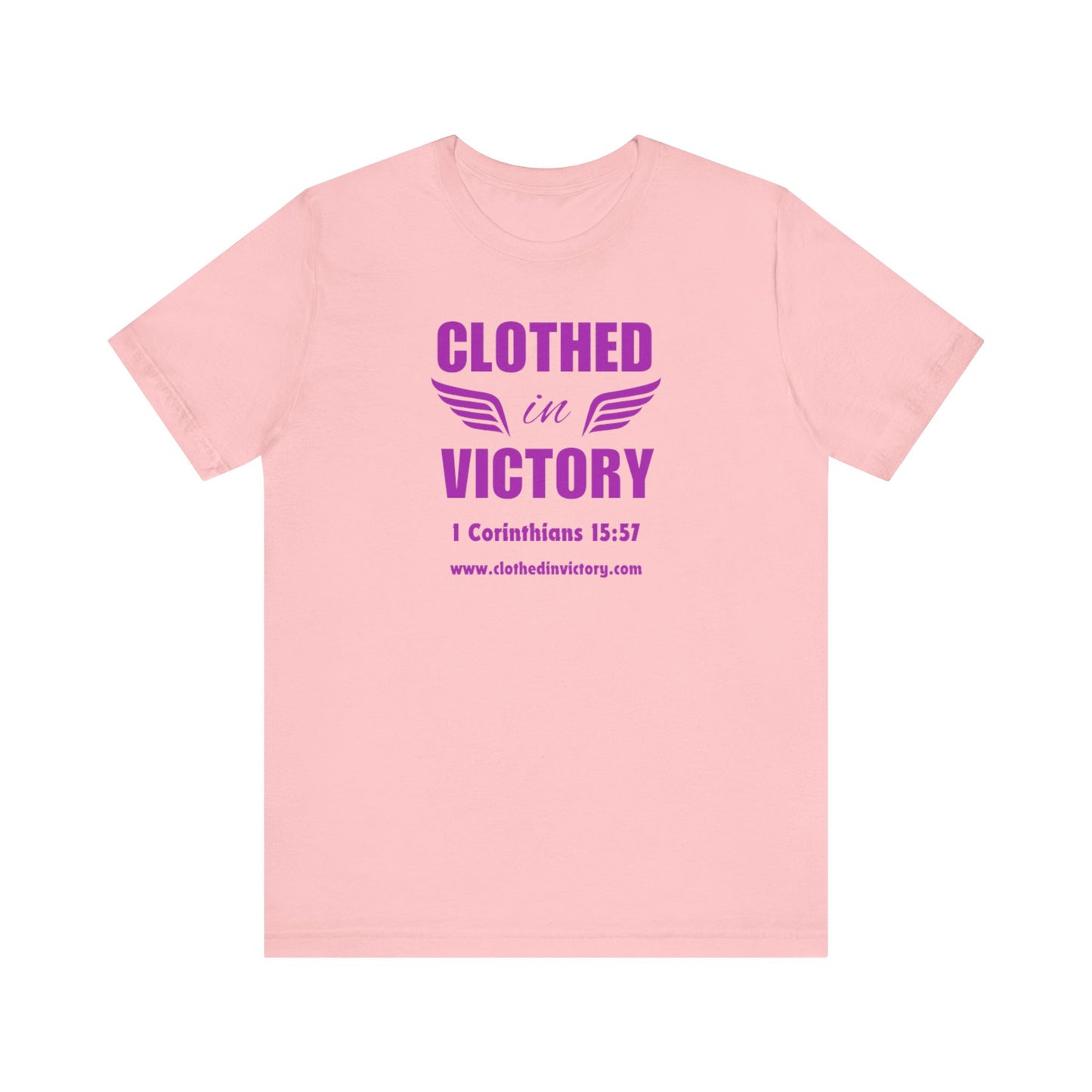 CLOTHED IN VICTORY - Unisex Jersey Short Sleeve Tee (6 colors)