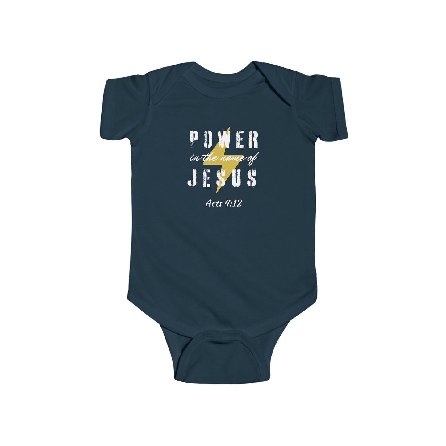 POWER IN THE NAME OF JESUS - Baby Bodysuit (2 colors)