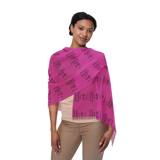 BELOVED DAUGHTER OF THE KING - Inspirational Light Scarf