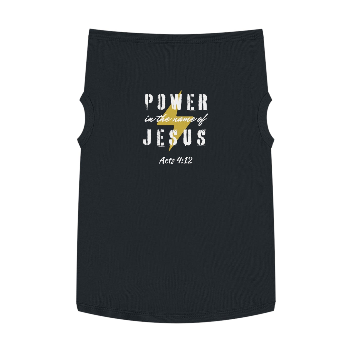 POWER IN THE NAME OF JESUS - Dog Tank Top -  (1 color)