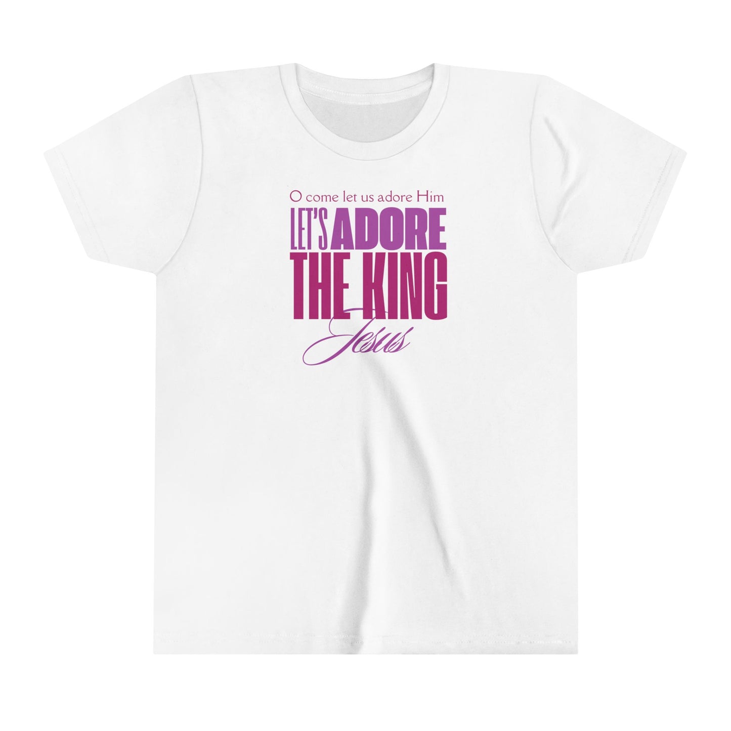 LET'S ADORE THE KING JESUS - Youth Holiday Tee (2 colors)