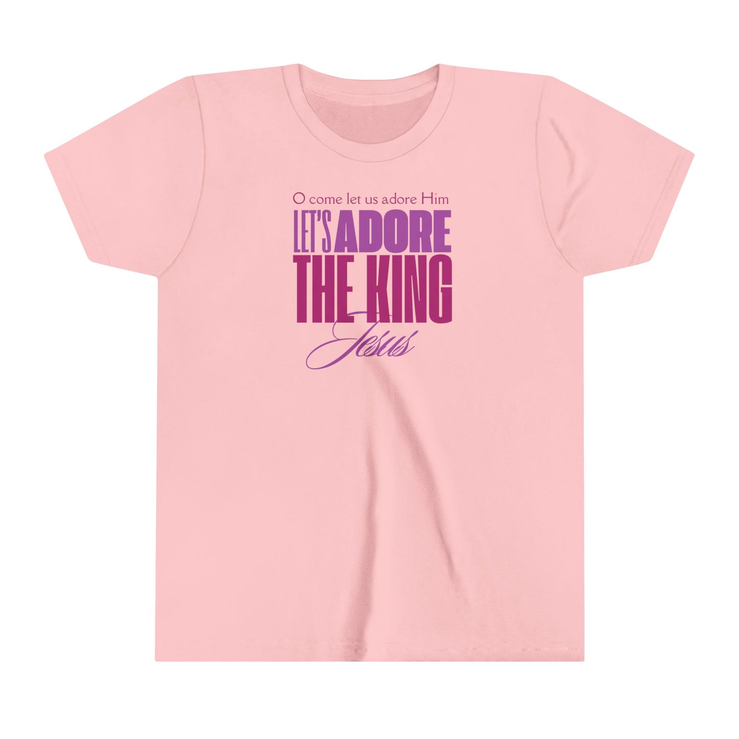 LET'S ADORE THE KING JESUS - Youth Holiday Tee (2 colors)