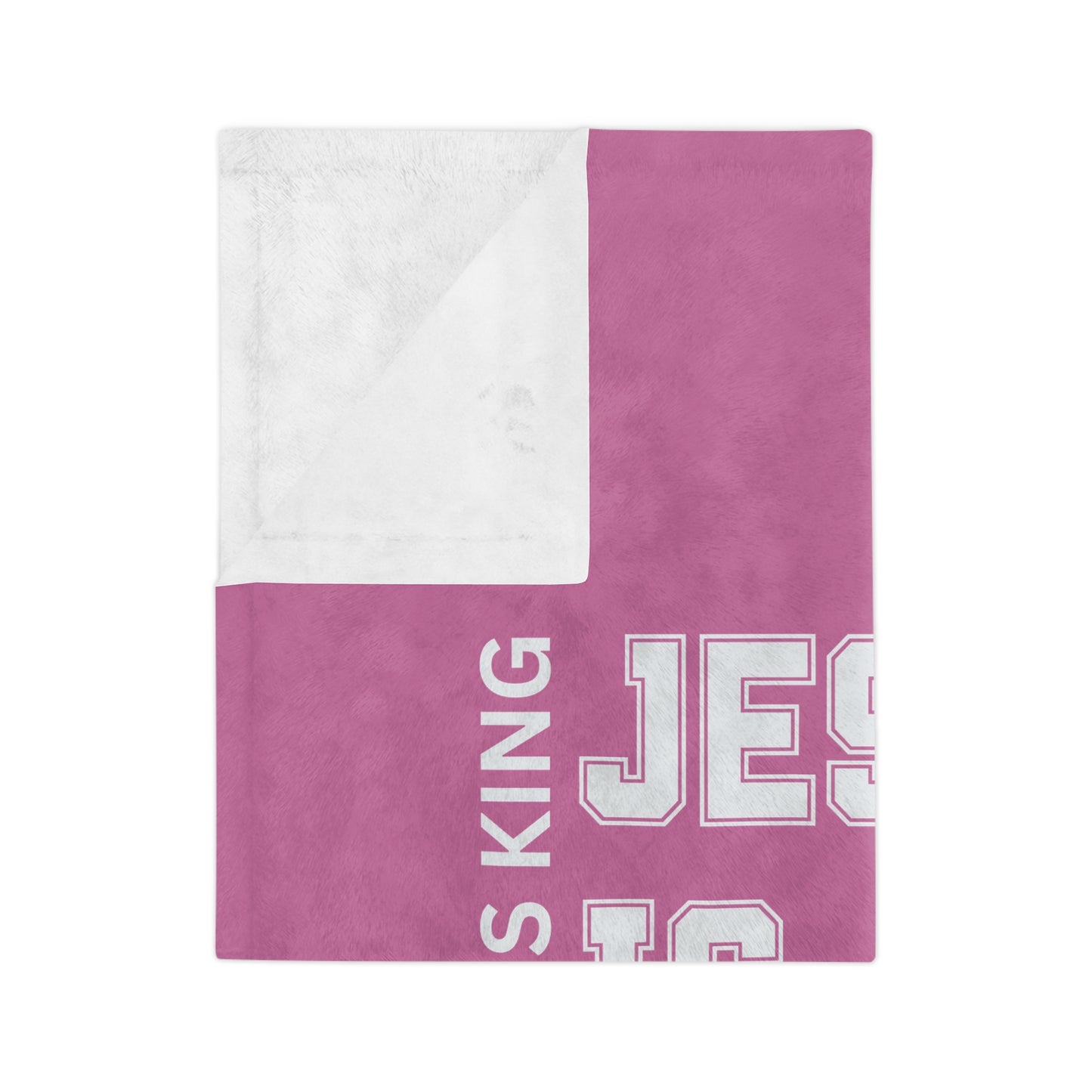 CHRIST IS KING, JESUS IS LORD - Inspirational Velveteen Microfiber Blanket (2 sizes)