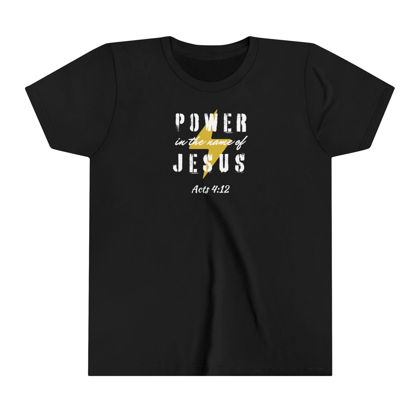 POWER IN THE NAME OF JESUS - Youth Short Sleeve Tee  (2 colors)