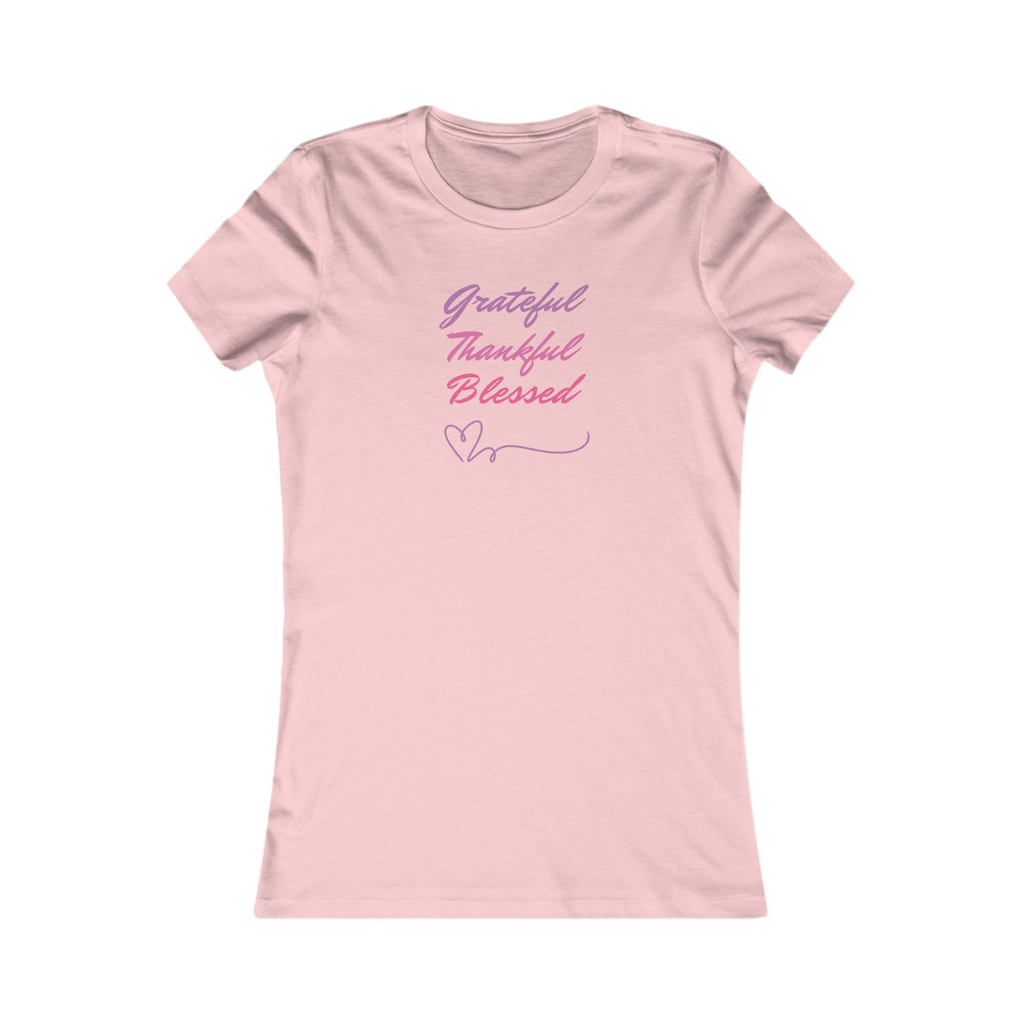 GRATEFUL THANKFUL BLESSED - Women's Favorite Tee (SLIM FIT) (5 colors)