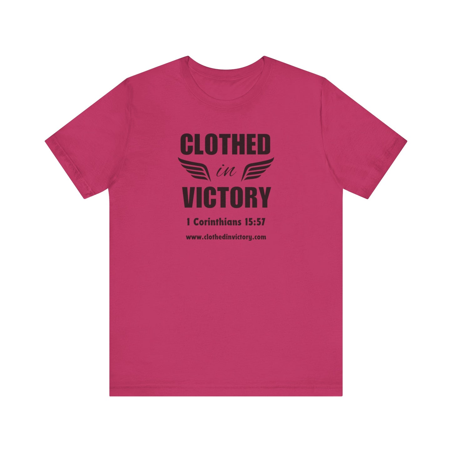 CLOTHED IN VICTORY - Unisex Jersey Short Sleeve Tee (6 colors)