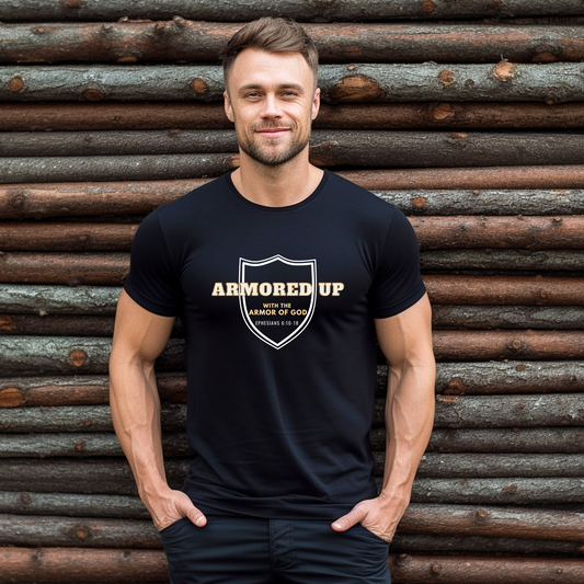 ARMORED UP - Unisex Jersey Short Sleeve Tee (2 colors)