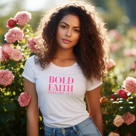 BOLD FAITH - Women's Favorite Tee (SLIM FIT) (3 colors)