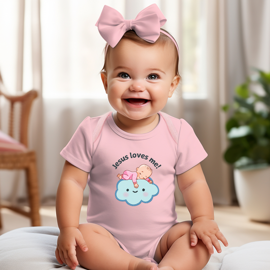 JESUS LOVES ME! - Baby Bodysuit (3 colors)